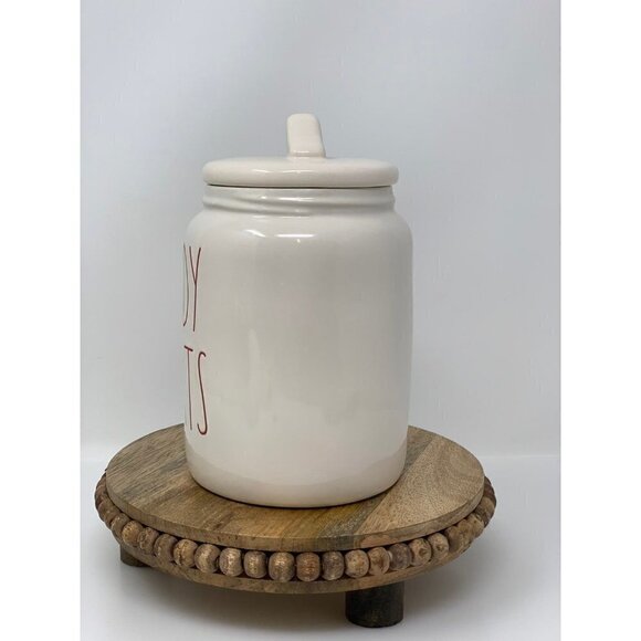 Rae Dunn Baby CANDY HEARTS Canister Ceramic NEW RED LL Medium - Picture 2 of 6